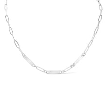 Load image into Gallery viewer, Paperclip Triple Bar Necklace