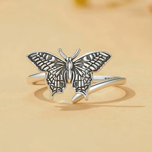 Vintage Butterfly Cuff Ring