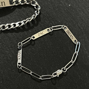 Paperclip Triple Bar Bracelet