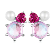 Load image into Gallery viewer, Sugar Plum Heart Studs