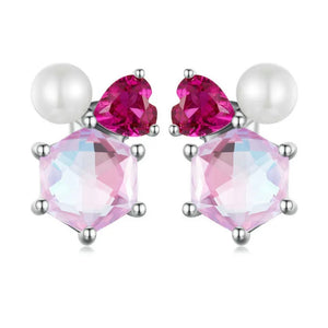 Sugar Plum Heart Studs