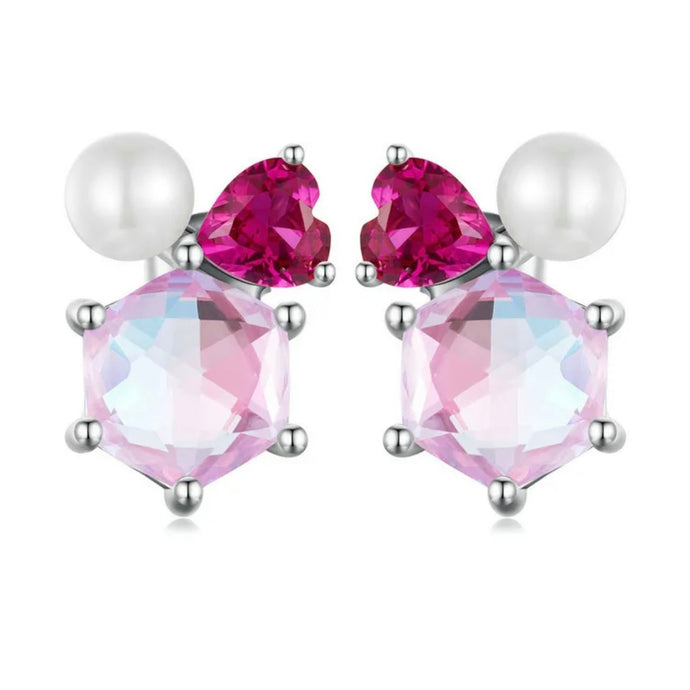 Sugar Plum Heart Studs