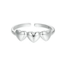 Load image into Gallery viewer, Hearts Cuff Ring