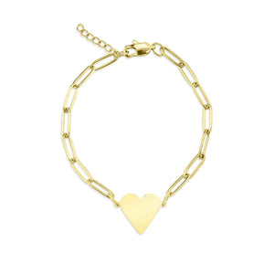 Paperclip Heart Bracelet