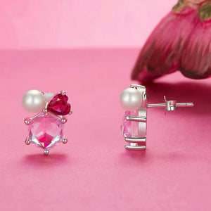 Sugar Plum Heart Studs