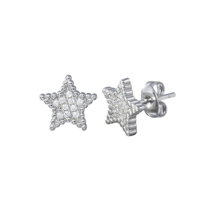 Glitzy Star Studs