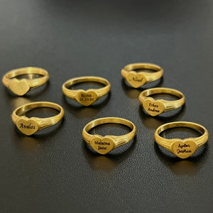 Gold Heart Ring