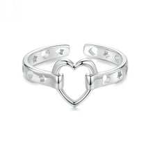 Load image into Gallery viewer, Open Heart Cuff Ring