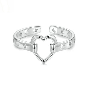 Open Heart Cuff Ring