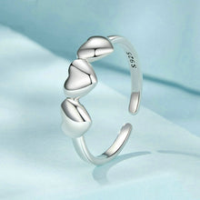 Load image into Gallery viewer, Hearts Cuff Ring