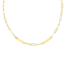 Load image into Gallery viewer, Paperclip Double Bar Necklace