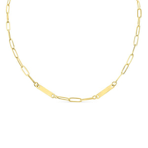 Paperclip Double Bar Necklace