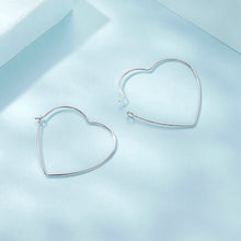 Load image into Gallery viewer, Love Heart Hoops