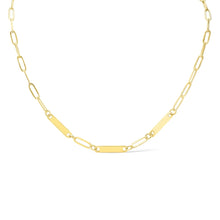 Load image into Gallery viewer, Paperclip Triple Bar Necklace