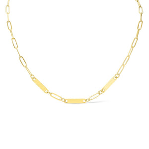 Paperclip Triple Bar Necklace