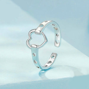 Open Heart Cuff Ring