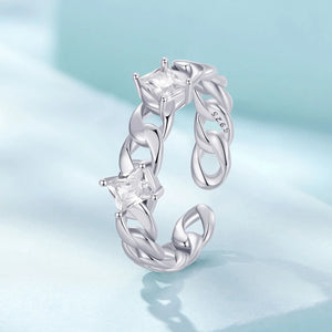 Cutie Chain Cuff Ring