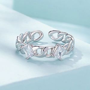 Cutie Chain Cuff Ring