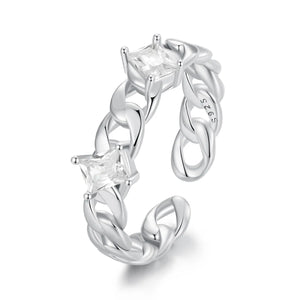 Cutie Chain Cuff Ring