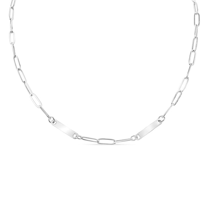 Paperclip Double Bar Necklace