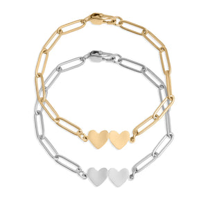 Two Heart Bracelet