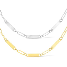 Load image into Gallery viewer, Paperclip Triple Bar Necklace