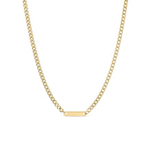 Load image into Gallery viewer, Curb Chain Bar Necklace