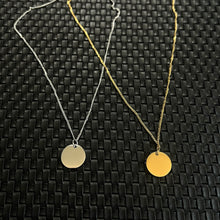 Load image into Gallery viewer, Round Coin Necklace