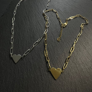 Paperclip Heart Necklace