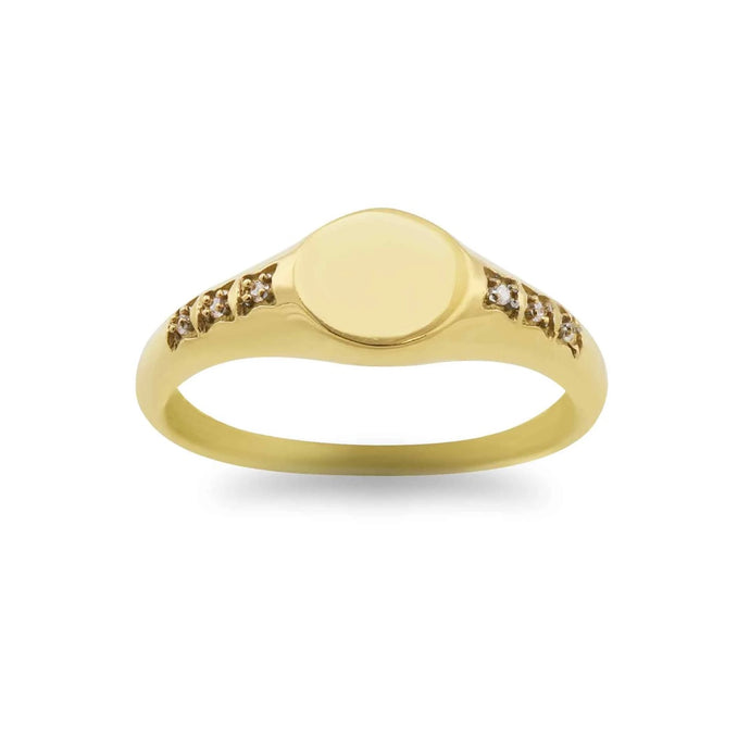 Gold Round Ring