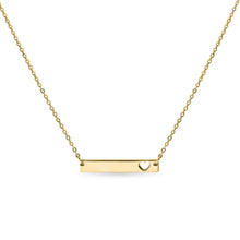 Load image into Gallery viewer, Heart Bar Necklace