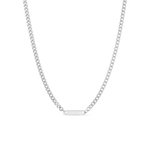 Load image into Gallery viewer, Curb Chain Bar Necklace