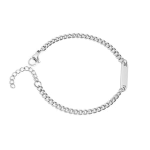 Curb Chain Bar Bracelet