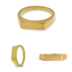 Gold Rectangle Ring