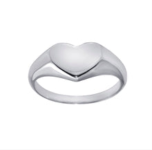 Load image into Gallery viewer, Silver Heart Ring