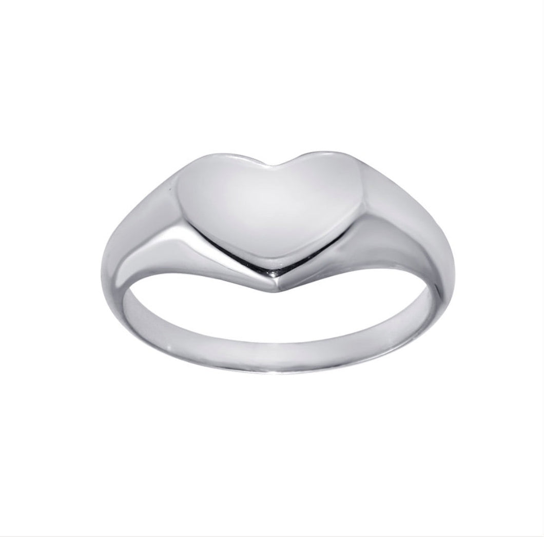 Silver Heart Ring