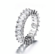 Load image into Gallery viewer, Emerald Cut Eternity Band