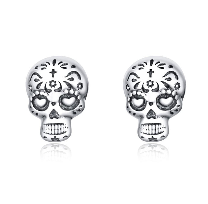 Sugar Skull Studs