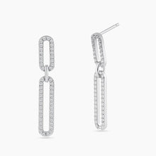 Load image into Gallery viewer, Glitzy Paperclip Earrings