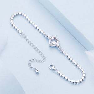 Glitzy Heart Bracelet