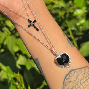 Black Cross Necklace