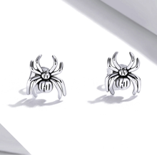 Load image into Gallery viewer, Silver Spider Studs