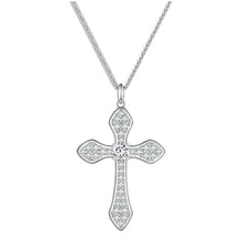 Load image into Gallery viewer, Glitzy Cross Necklace