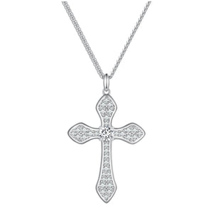 Glitzy Cross Necklace