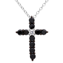 Load image into Gallery viewer, Black Cross Necklace