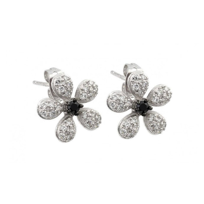 Glitzy Flower Studs