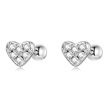 Load image into Gallery viewer, Mini Heart Glitzy Studs