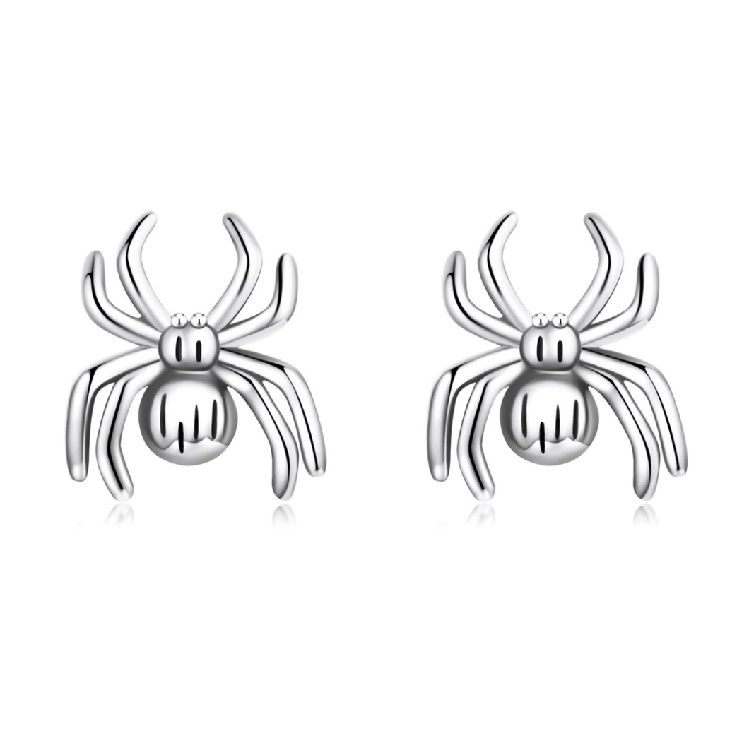 Silver Spider Studs