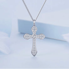 Load image into Gallery viewer, Glitzy Cross Necklace