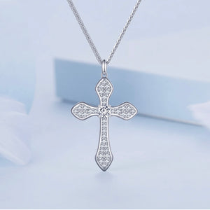 Glitzy Cross Necklace